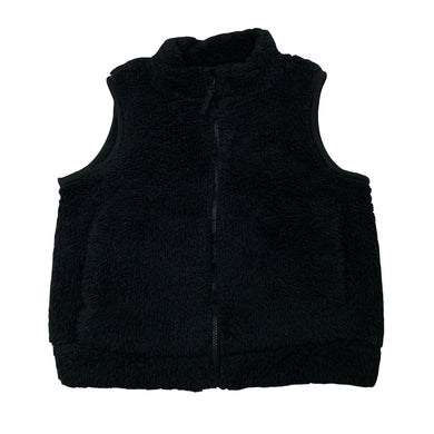 Unisex Uniqlo, soft fleece zip up vest, EUC, size 3-4,  