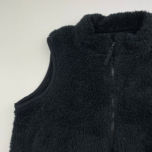 Unisex Uniqlo, soft fleece zip up vest, EUC, size 3-4,  
