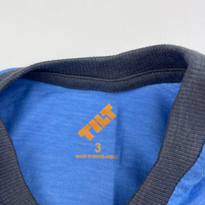 Boys Tilt, blue cotton singlet / tank top, EUC, size 3,  