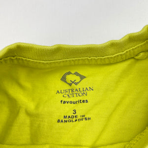 Unisex Favourites, Aust cotton long sleeve tee / top, FUC, size 3,  