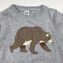 Load image into Gallery viewer, Boys Anko, knitted cotton sweater / jumper, bear, FUC, size 4,  