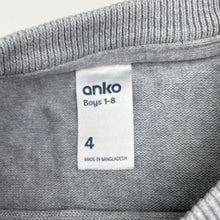 Load image into Gallery viewer, Boys Anko, knitted cotton sweater / jumper, bear, FUC, size 4,  