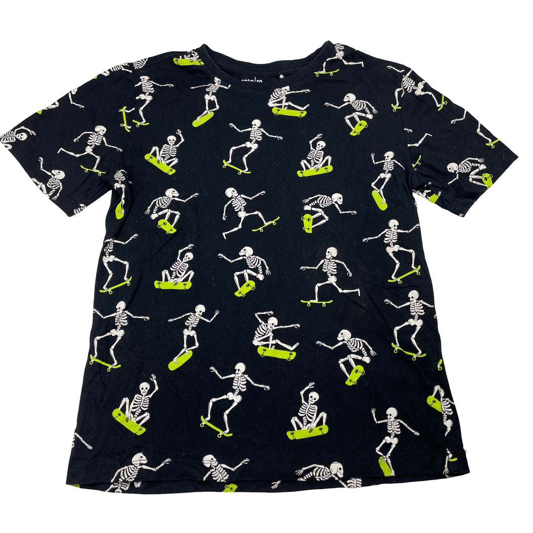 Boys Anko, cotton tee / top, skeleton, skateboard, GUC, size 10,  