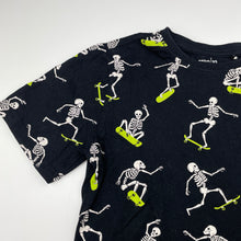 Load image into Gallery viewer, Boys Anko, cotton tee / top, skeleton, skateboard, GUC, size 10,  