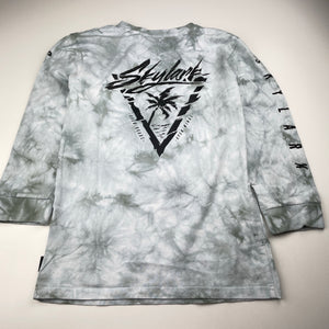 Boys SKYLARK, tie dyed cotton long sleeve tee / top, EUC, size 8,  