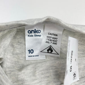 Girls Anko, cotton long sleeve pyjama top, NEW, size 10,  