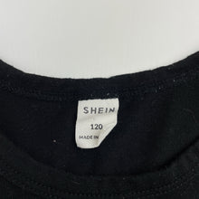 Load image into Gallery viewer, Unisex SHEIN, black tee / top, snacks, GUC, size 6,  