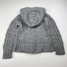 Load image into Gallery viewer, Unisex Pumpkin Patch, chunky knit hooded cardigan / sweater, FUC, size 3,  