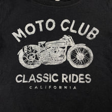 Load image into Gallery viewer, Boys Anko, black cotton tee / top, motorbike, FUC, size 7,  