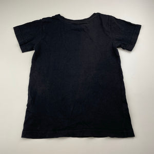 Boys Anko, black cotton tee / top, motorbike, FUC, size 7,  