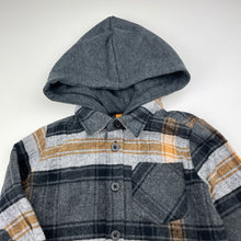 Load image into Gallery viewer, Boys Tilt, cotton long sleeve hooded shirt, EUC, size 2,  