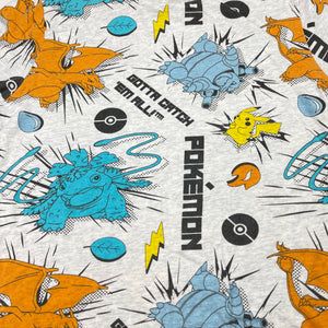 Boys Nintendo, Pokemon cotton pyjama tee / top, GUC, size 10,  