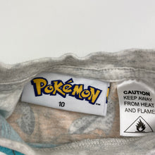 Load image into Gallery viewer, Boys Nintendo, Pokemon cotton pyjama tee / top, GUC, size 10,  