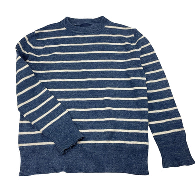 Boys GAP, blue & white stripe knit sweater / jumper, GUC, size 6-7,  