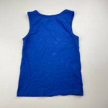 Load image into Gallery viewer, Boys Brilliant Basics, blue stretchy singlet top, GUC, size 4-6,  