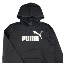 Load image into Gallery viewer, Unisex Puma, black fleece lined hoodie sweater, GUC, size 9-10,  