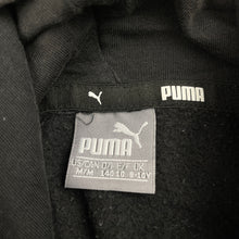 Load image into Gallery viewer, Unisex Puma, black fleece lined hoodie sweater, GUC, size 9-10,  