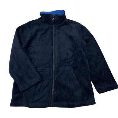 Boys H&T, navy zip up fleece sweater / jacket, EUC, size 4,  