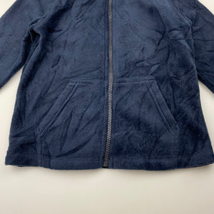 Boys H&T, navy zip up fleece sweater / jacket, EUC, size 4,  