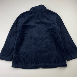Boys H&T, navy zip up fleece sweater / jacket, EUC, size 4,  