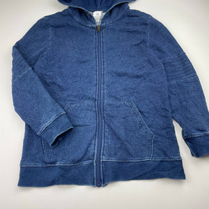 Unisex Clothing & Co, knit denim zip hoodie sweater, GUC, size 8,  