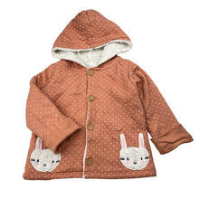 Load image into Gallery viewer, Girls Jack &amp; Milly, fleece lined cotton hooded jacket, FUC, size 1,  