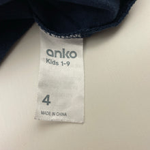 Load image into Gallery viewer, Girls Anko, navy cotton long sleeve top, sequins &amp; wings, GUC, size 4,  