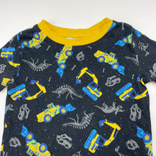 Load image into Gallery viewer, Boys Kirkland, pyjama tee / top, diggers &amp; dinosaurs, GUC, size 5,  