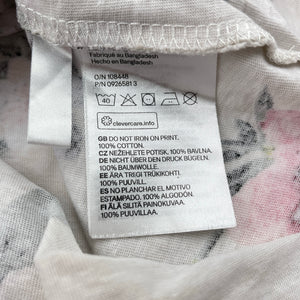 Girls H&M, floral lightweight cotton tee / top, GUC, size 9-10,  