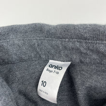 Load image into Gallery viewer, Boys Anko, grey cotton long sleeve polo top, GUC, size 10,  
