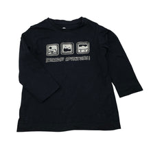 Load image into Gallery viewer, Boys Brilliant Basics, black cotton long sleeve tee / top, EUC, size 3,  