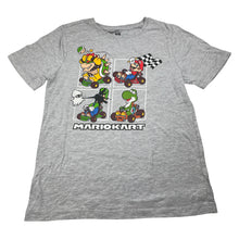 Load image into Gallery viewer, Boys Nintendo, MARIOKART grey marle tee / top, GUC, size 12,  
