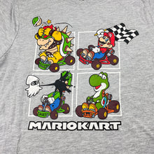 Load image into Gallery viewer, Boys Nintendo, MARIOKART grey marle tee / top, GUC, size 12,  