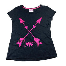 Load image into Gallery viewer, Girls Mango, black cotton tee / top, GUC, size 14,  