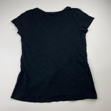Load image into Gallery viewer, Girls Mango, black cotton tee / top, GUC, size 14,  