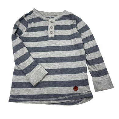 Boys Anko, grey & navy long sleeve top, FUC, size 4,  