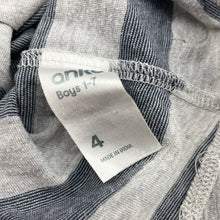 Load image into Gallery viewer, Boys Anko, grey &amp; navy long sleeve top, FUC, size 4,  