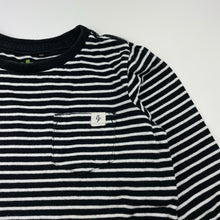Load image into Gallery viewer, Boys Cotton On, black &amp; white stripe cotton long sleeve top, GUC, size 4,  