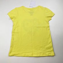 Load image into Gallery viewer, Girls H&amp;T, yellow cotton tee / top, flowers, NEW, size 3,  