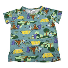 Load image into Gallery viewer, Unisex Bonds, Bluey stretchy pyjama tee / top, wash fade, FUC, size 8,  