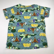 Load image into Gallery viewer, Unisex Bonds, Bluey stretchy pyjama tee / top, wash fade, FUC, size 8,  
