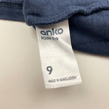 Load image into Gallery viewer, Boys Anko, blue &amp; grey long sleeve tee / top, GUC, size 9,  
