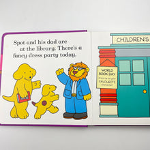 Load image into Gallery viewer, Books SPOT, Find Spot at the Library, Lift the Flap Book by Eric Hill, board book, EUC, size ,  