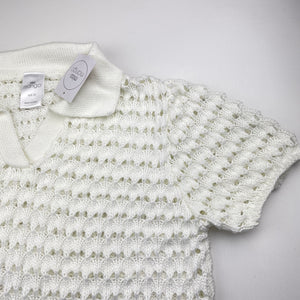 Girls Mango, knit short sleeve sweater / top, NEW, size 16,  
