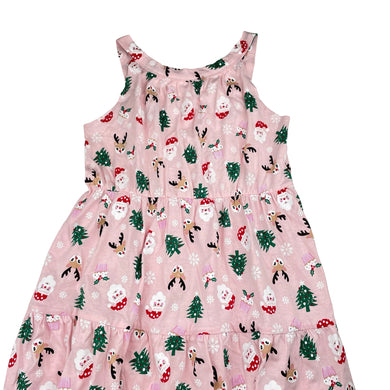 Girls B&L, cotton Christmas dress, EUC, size 12, L: 69cm