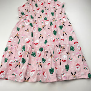 Girls B&L, cotton Christmas dress, EUC, size 12, L: 69cm