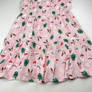 Girls B&L, cotton Christmas dress, EUC, size 12, L: 69cm