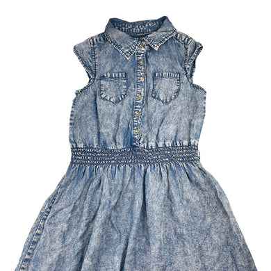 Girls Guess, lightweight tencel casual dress, GUC, size 7-8, L: 66cm