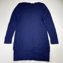 Load image into Gallery viewer, Girls Target, navy cotton &amp; sequin long sleeve dress, EUC, size 8, L: 63cm