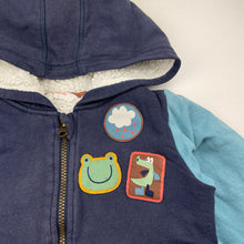 Load image into Gallery viewer, Boys Jack &amp; Milly, thick fleece lined zip hoodie sweater, wash fade, FUC, size 3,  